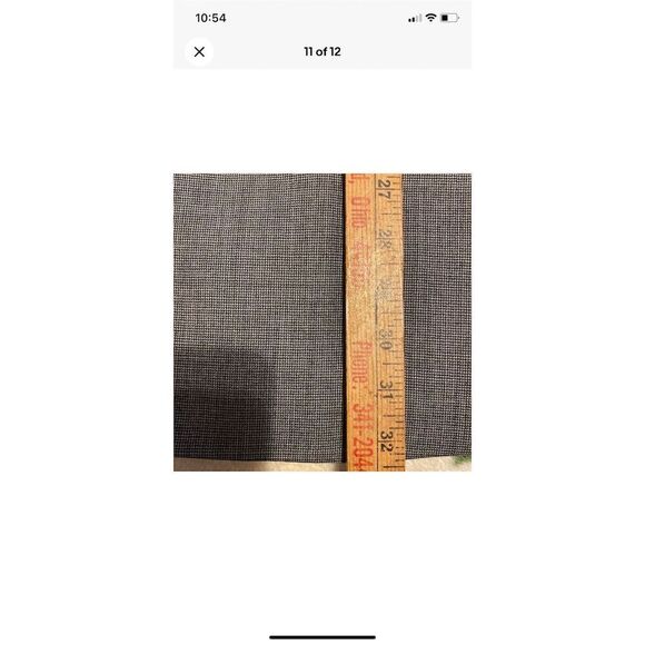 Ralph Lauren Men's Gray Striped Wool Blazer Size 40T Blazer Formal Long - Picture 6 of 14